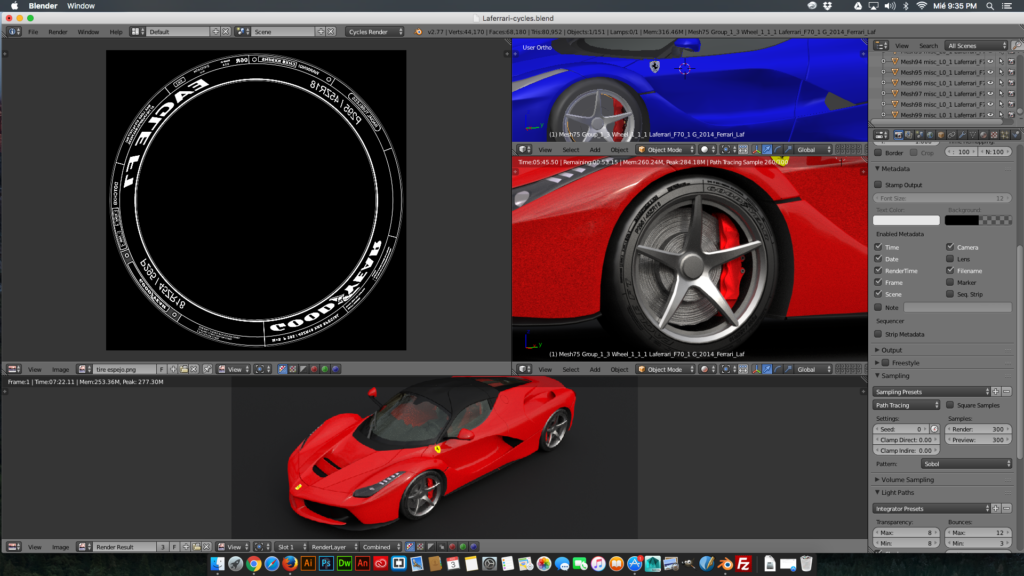 La ferrari en captura de pantalla