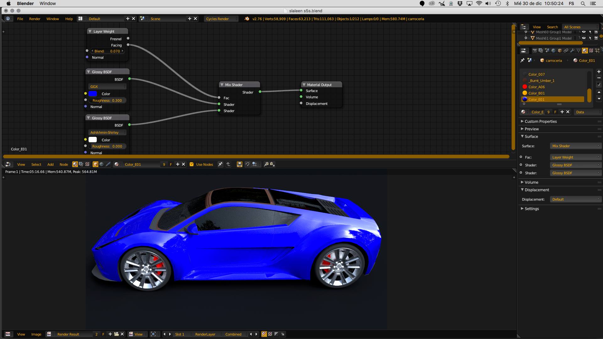 Car Paint Shader (Blender+ Cycles) Beztao Blog
